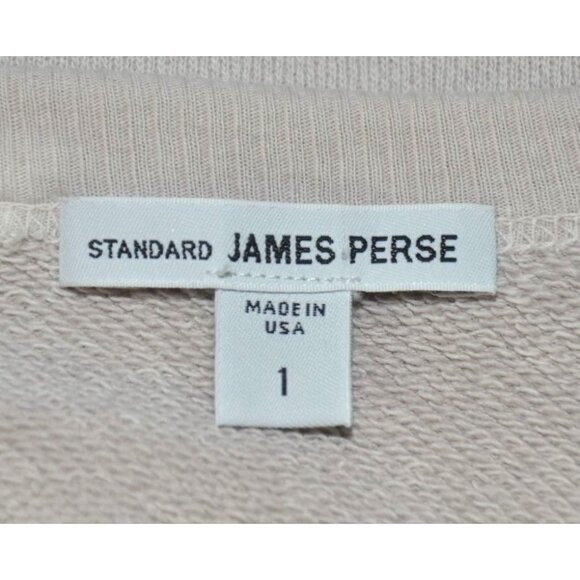 Standard James Perse Gray Sweatshirt Dress Pockets Lagenlook Size 1 Cotton - Picture 8 of 10